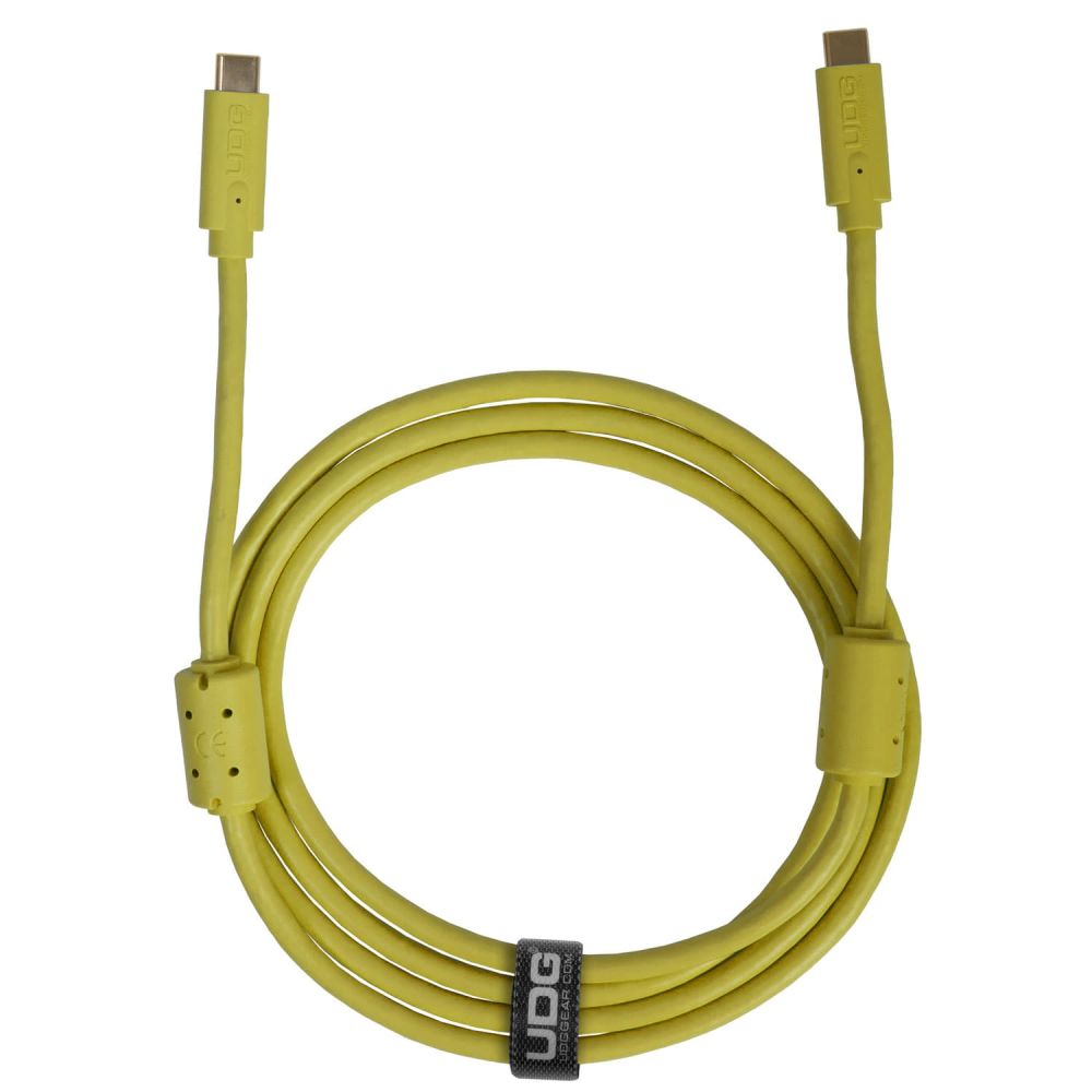 UDG Ultimate Cable USB 3.2 C-C amarilla recta 1,5m