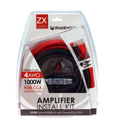 Phoenix Gold Kit de cables para amplificador de coche de 2 canales (20mm2)