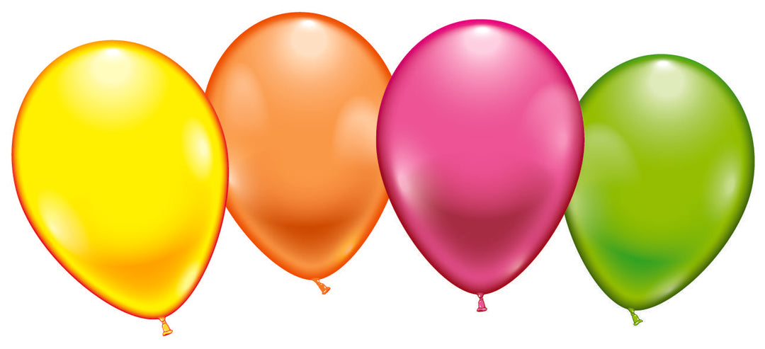 Globos UV de colores neón (Mezcla, 100 uds.)