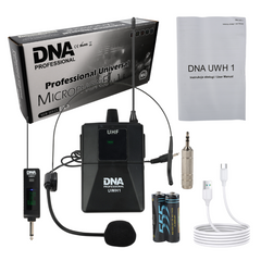 DNA UWH 1 Sistema de Micrófonos de diadema inalámbrico con Bodypack
