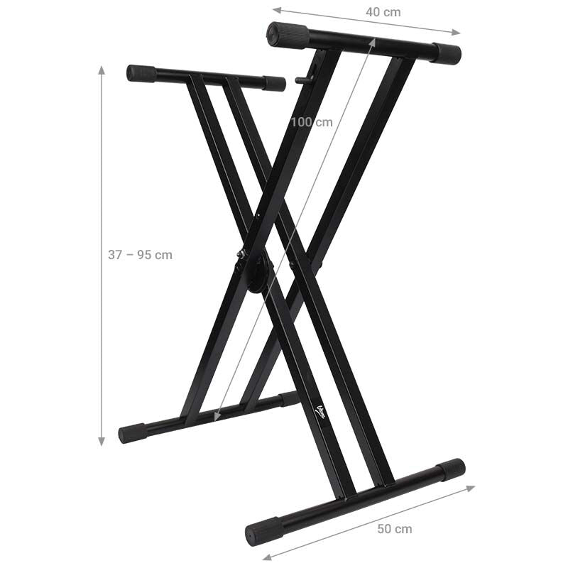 Soporte para teclado, autoajustable con cierre de seguridad