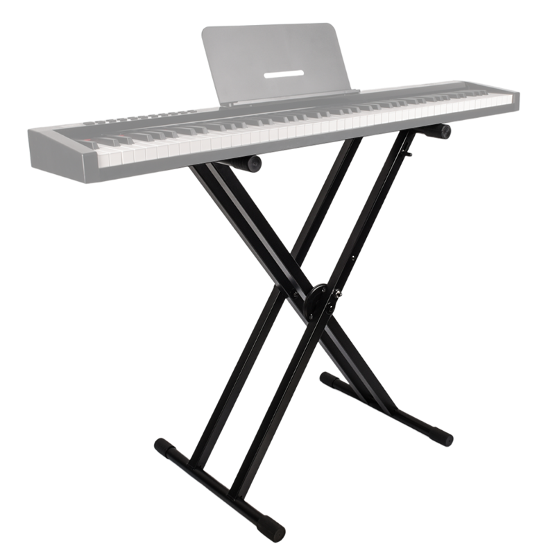 Soporte para teclado, autoajustable con cierre de seguridad