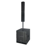 Sistema de karaoke con 2 micrófonos (Negro)