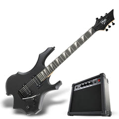 V-TONE EGS 39 MBK paquete de Guitarra eléctrica 4/4, negro