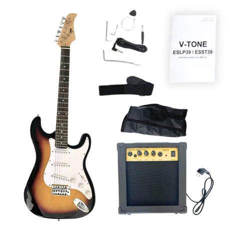 Guitarra eléctrica V-TONE ESST39 SB 4/4 tipo Stratocast