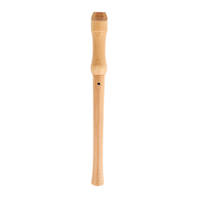 Flauta dulce soprano V-TONE FL W1 en madera natural con varilla de limpieza, grasa y estuche