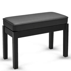 V-TONE Banqueta de piano y Teclados con almacenamiento, Negra
