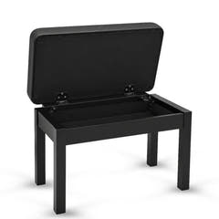 V-TONE Banqueta de piano y Teclados con almacenamiento, Negra