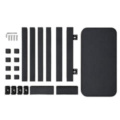 V-TONE Banqueta de piano y Teclados con almacenamiento, Negra