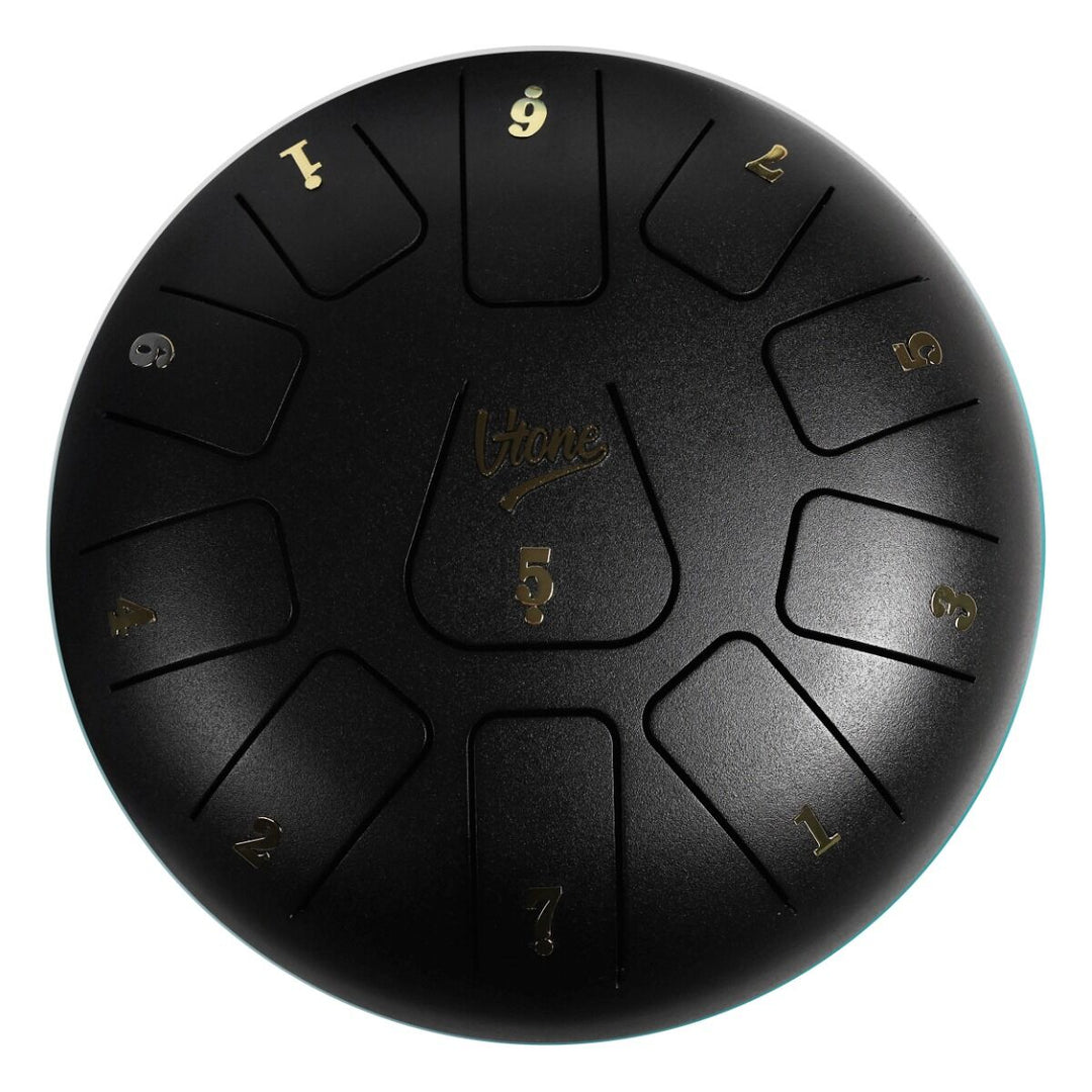 Tambor de lengua 8" negro con accesorios incluidos (11 tonos)