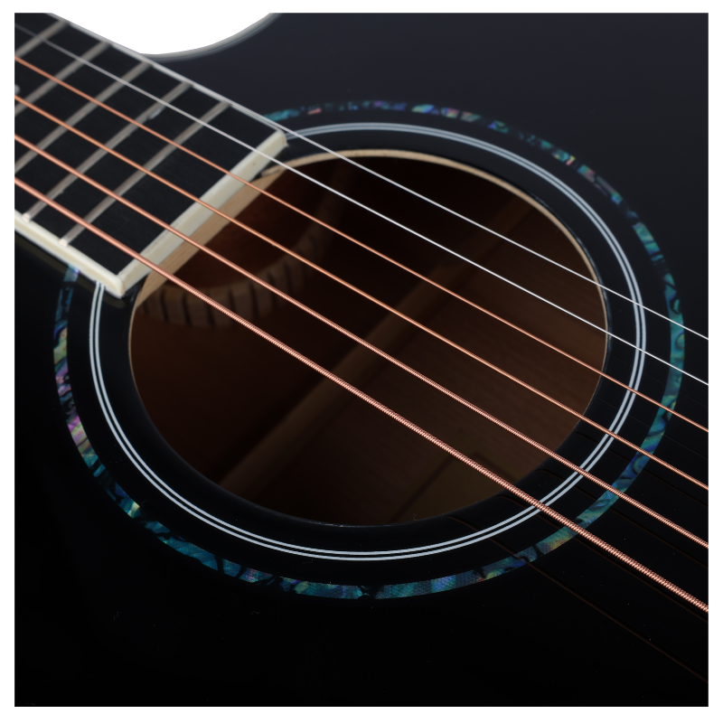 V-TONE VEAG1 CE BK guitarras electroacústica 4/4 dreadnought cutaway negra