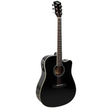 V-TONE VEAG1 CE BK guitarras electroacústica 4/4 dreadnought cutaway negra