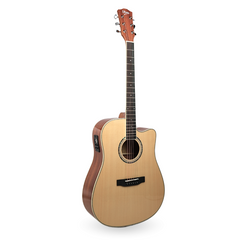 V-TONE VEAG1 CE NT Guitarras electroacústica 4/4 Dreadnought Cutaway – Natural