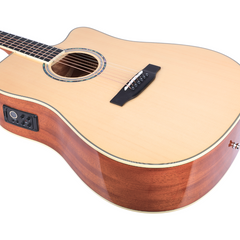 V-TONE VEAG1 CE NT Guitarras electroacústica 4/4 Dreadnought Cutaway – Natural