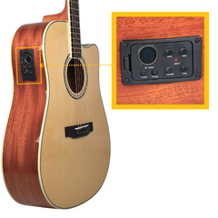 V-TONE VEAG1 CE NT Guitarras electroacústica 4/4 Dreadnought Cutaway – Natural