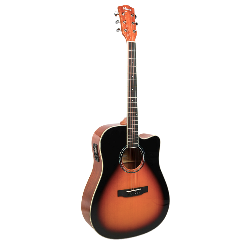 V-TONE VEAG1 CE VS guitarra electroacústica 4/4 dreadnought cutaway sunburst