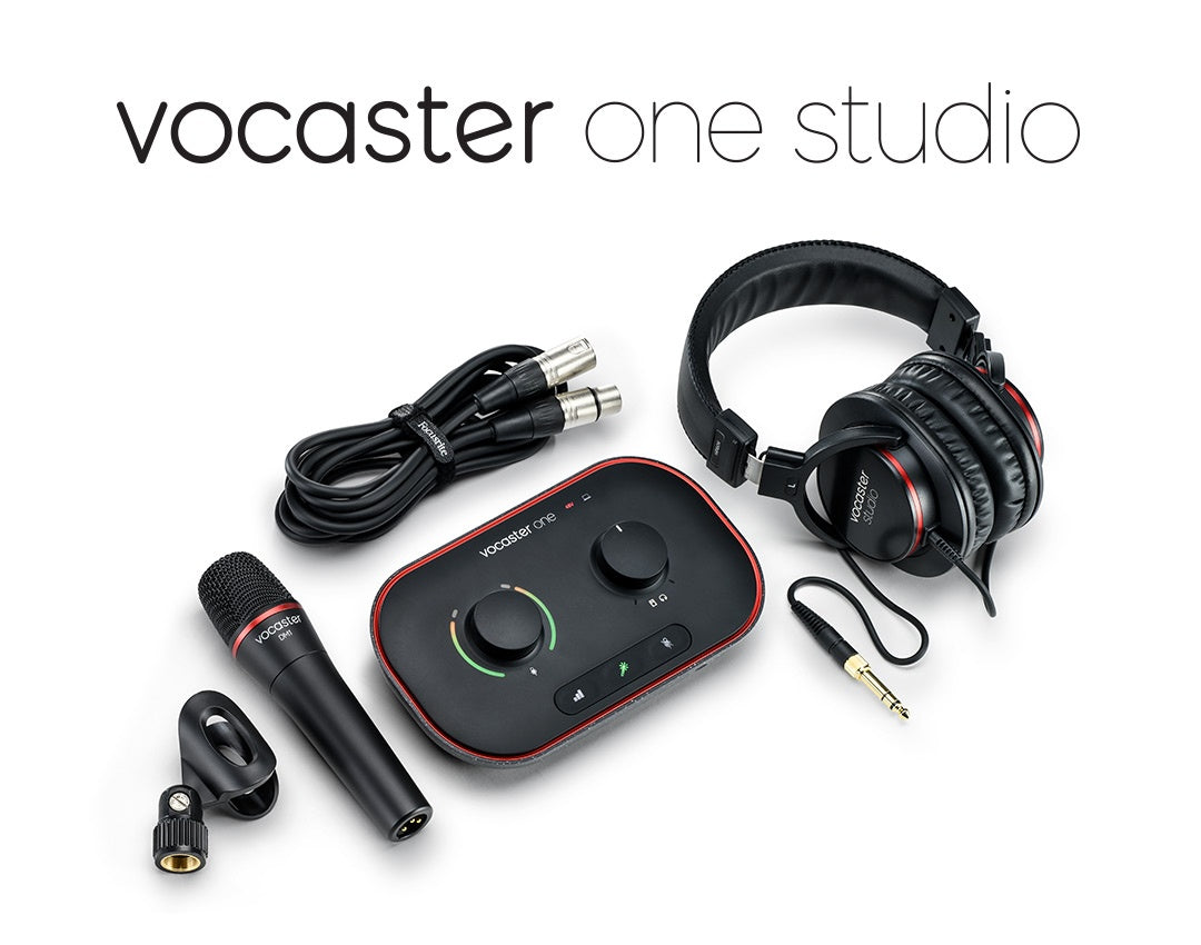 Focusrite Vocaster One Studio Podcaster Interfaces de Audio