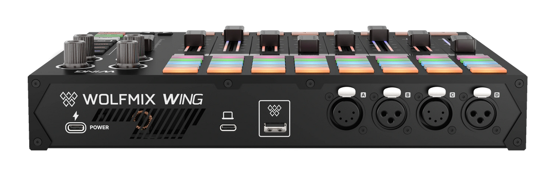 Wolfmix WING – Consola de iluminación DMX profesional y expansión W1