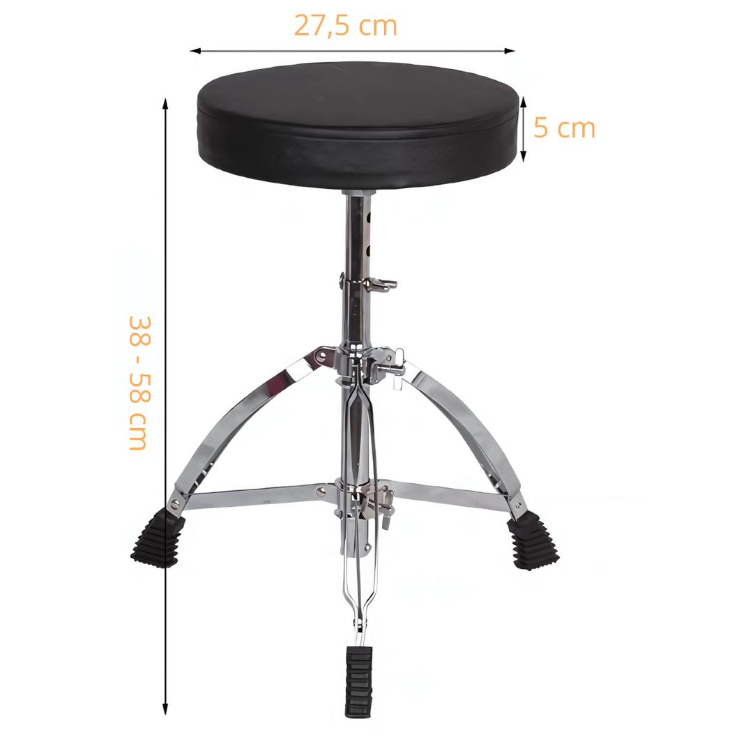 Taburete de batería infantil 38-58 cm. 50 kg.