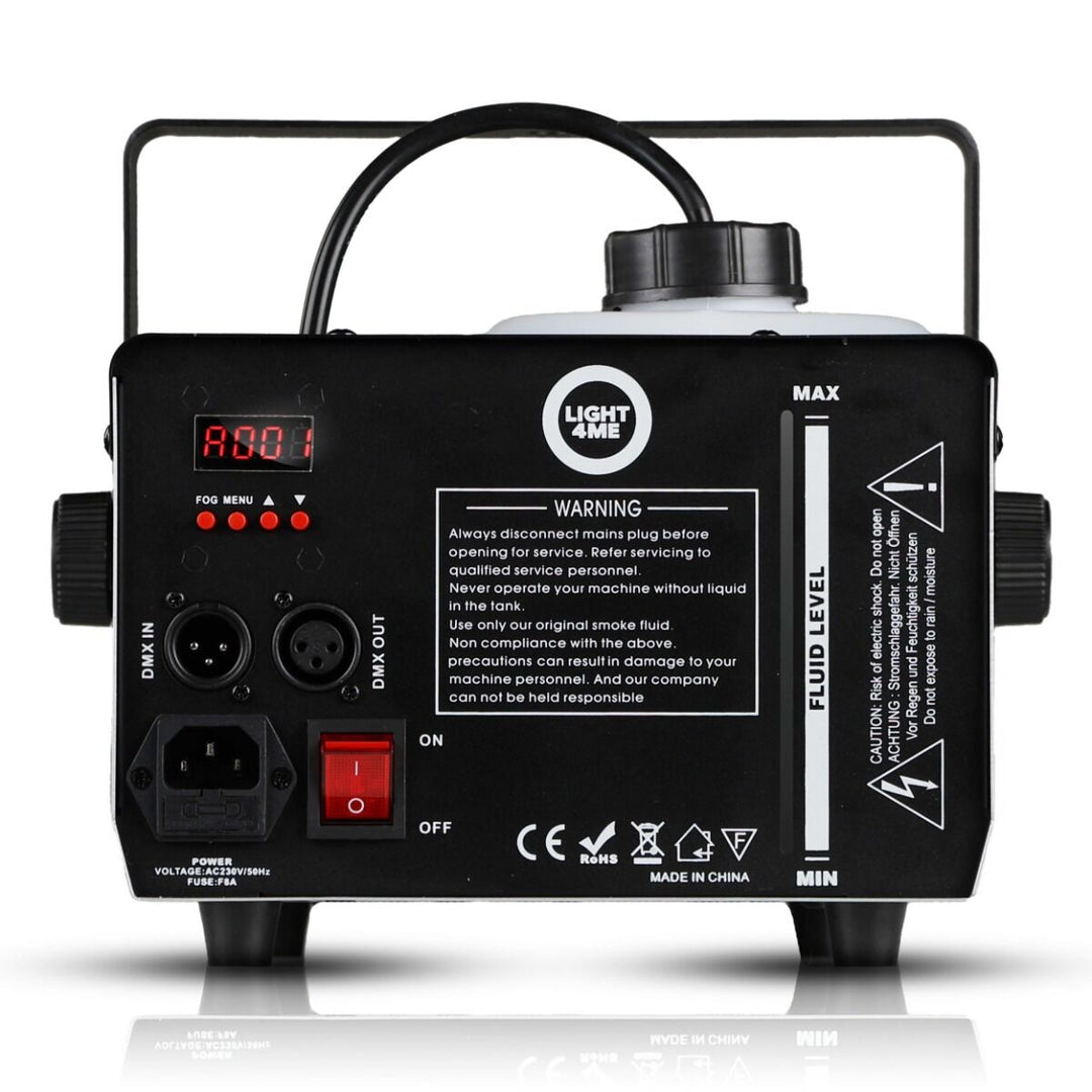 Light4Me Fog 1200 LED V2 Máquina de niebla 1200W con RGBW LED & DMX