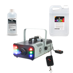 Light4Me FM 1500 LED Máquina de niebla 1500W bundle