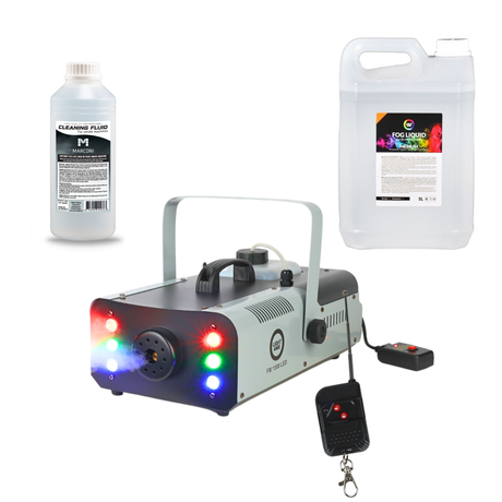 Light4Me FM 1500 LED Máquina de niebla 1500W bundle