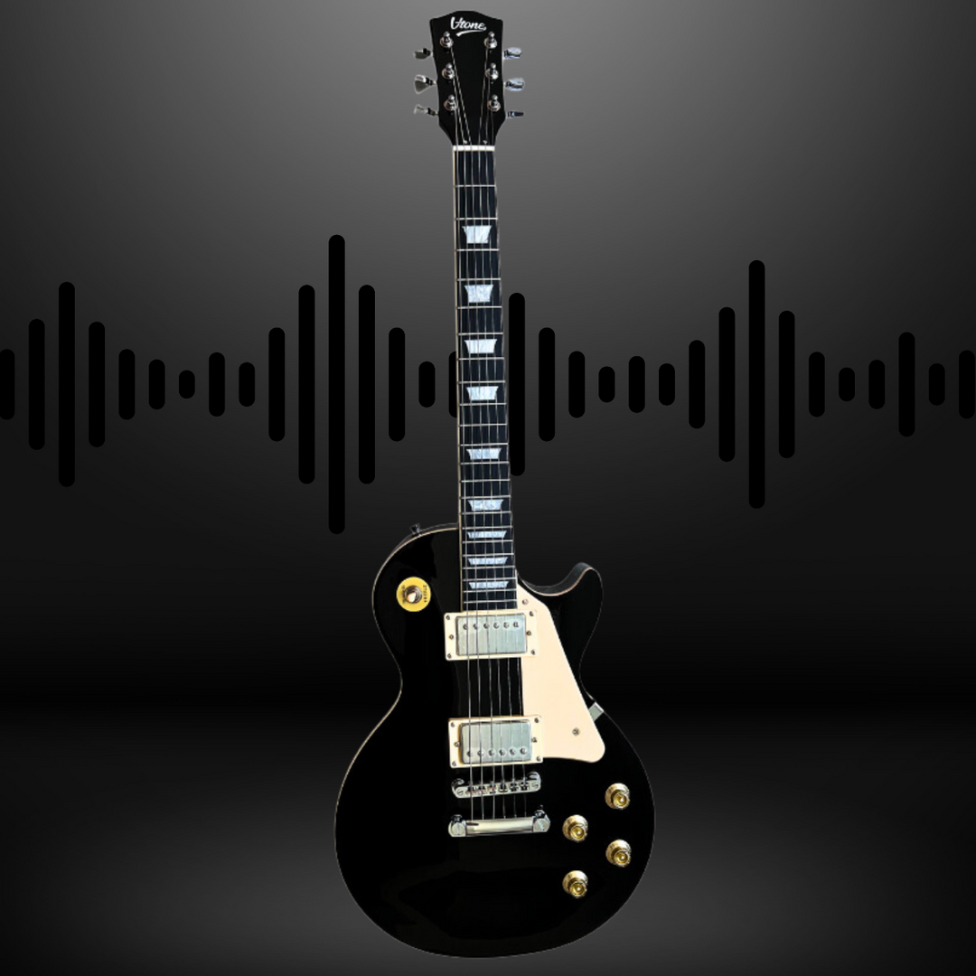 V-TONE VLP1 BK Guitarras Eléctricas 4/4 Les Paul HH – Black Gloss
