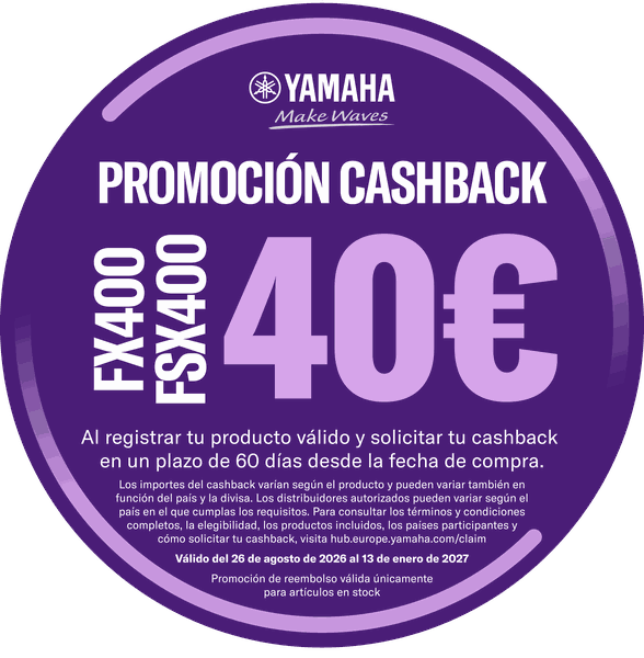 Cashback de Yamaha: recibe 40 € – mira cómo