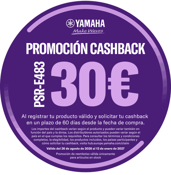 Cashback de Yamaha: recibe 30 € – mira cómo